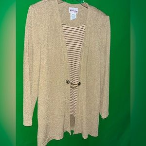 Vintage Padded Shoulder One Piece Chain Blazer